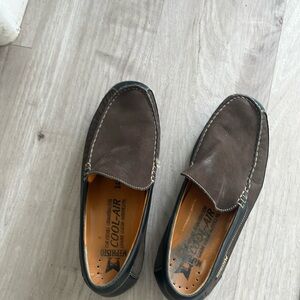 Mephisto Loafer Shoes Men’s 8.5 Brown Cool Air Suede Leather Moc Toe Slip On